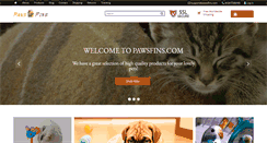 Desktop Screenshot of pawsfins.com